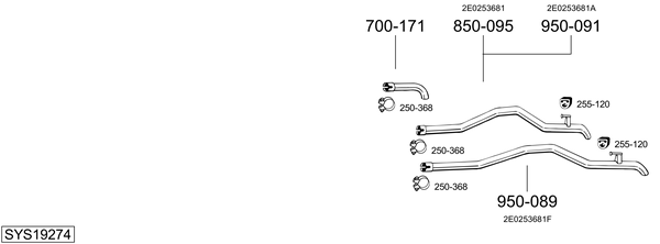 Sistema de gases de escape Vw CRAFTER 30-50 Van