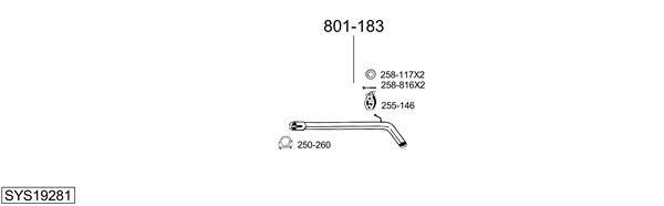 Sistema de gases de escape Audi A1 Sportback