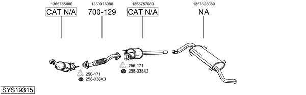Sistema de gases de escape Fiat DUCATO Platform/Chassis