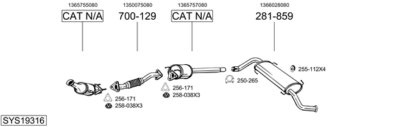 Sistema de gases de escape Fiat DUCATO Platform/Chassis