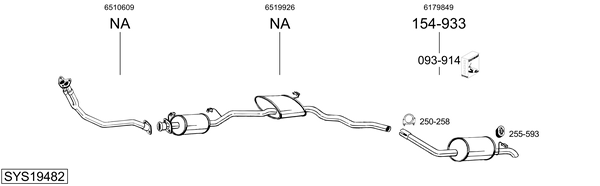 Sistema de gases de escape Ford SIERRA II Hatchback