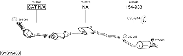Sistema de gases de escape Ford SIERRA II Hatchback