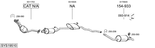 Sistema de gases de escape Ford SIERRA II