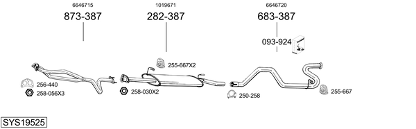 Sistema de gases de escape Ford TRANSIT Platform/Chassis