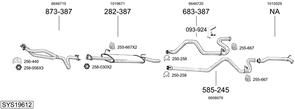 Sistema de gases de escape Ford TRANSIT Platform/Chassis