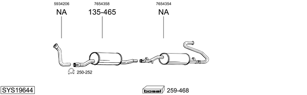Sistema de gases de escape Fiat DUCATO Van