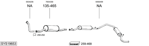 Sistema de gases de escape Fiat DUCATO Van