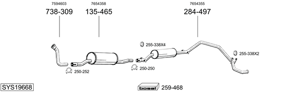 Sistema de gases de escape Fiat DUCATO Panorama