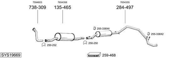 Sistema de gases de escape Fiat DUCATO Panorama