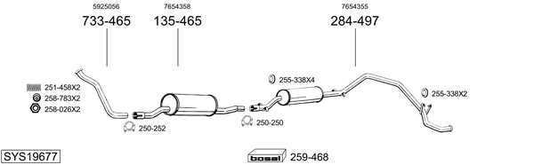 Sistema de gases de escape Fiat DUCATO Van