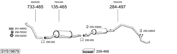 Sistema de gases de escape Fiat DUCATO Van