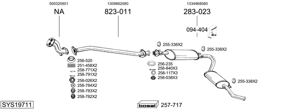 Sistema de gases de escape Fiat DUCATO Van