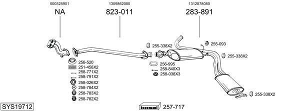 Sistema de gases de escape Fiat DUCATO Van