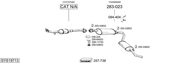 Sistema de gases de escape Fiat DUCATO Van