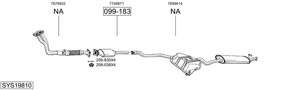 Sistema de gases de escape Fiat TIPO