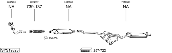 Sistema de gases de escape Fiat TIPO