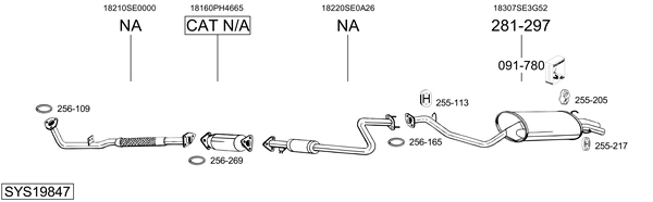 Sistema de gases de escape Honda ACCORD III