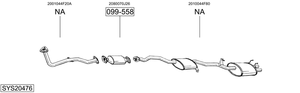Sistema de gases de escape Nissan 200SX
