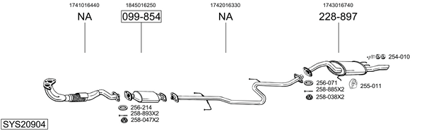 Sistema de gases de escape Toyota COROLLA