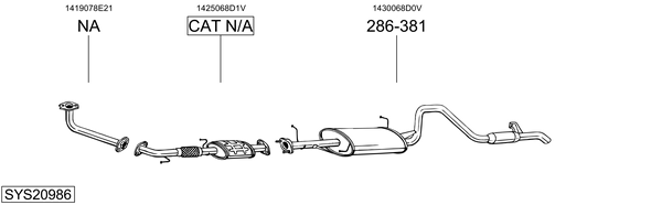 Sistema de gases de escape Suzuki GRAND VITARA I