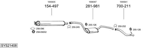 Sistema de gases de escape Ford FOCUS III