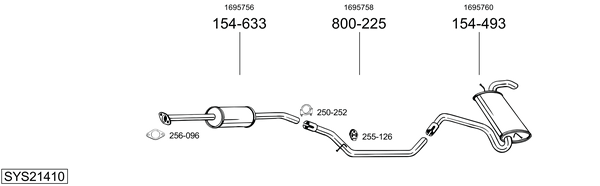 Sistema de gases de escape Ford FOCUS III
