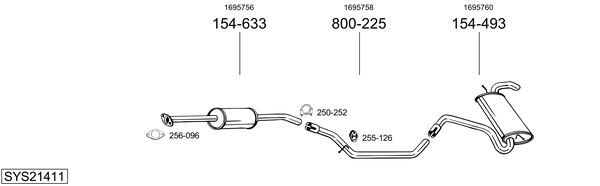 Sistema de gases de escape Ford FOCUS III