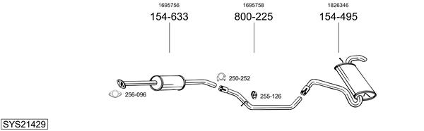 Sistema de gases de escape Ford FOCUS III Turnier