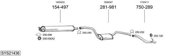 Sistema de gases de escape Ford FOCUS III Turnier