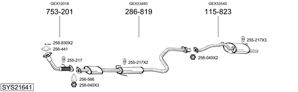 Sistema de gases de escape Rover 400 II