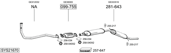 Sistema de gases de escape Rover MINI Hatchback