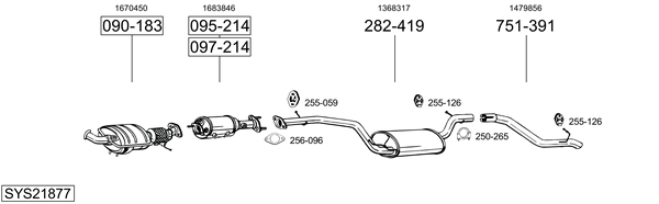 Sistema de gases de escape Ford FOCUS II