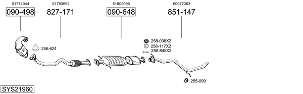 Sistema de gases de escape Alfa Romeo GT