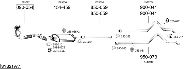 Sistema de gases de escape Ford TRANSIT Van