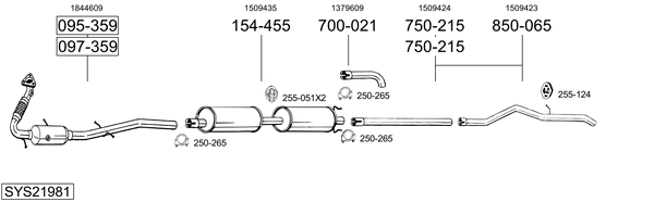 Sistema de gases de escape Ford TRANSIT Van