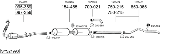 Sistema de gases de escape Ford TRANSIT Van