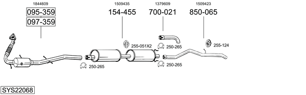 Sistema de gases de escape Ford TRANSIT Bus