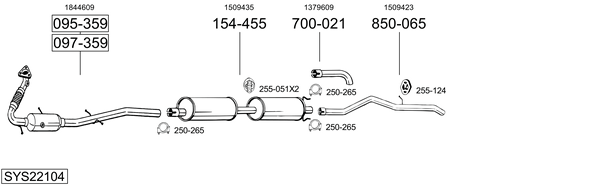 Sistema de gases de escape Ford TRANSIT Van