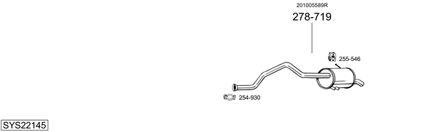 Sistema de gases de escape Renault KANGOO / GRAND KANGOO II