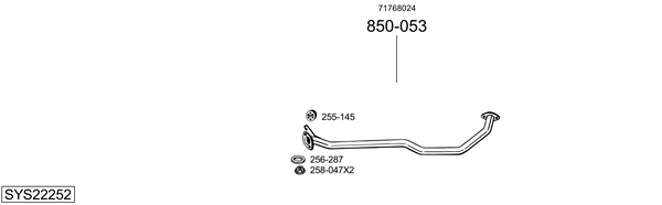 Sistema de gases de escape Fiat SEDICI