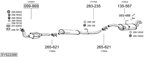 Sistema de gases de escape Peugeot EXPERT Platform/Chassis