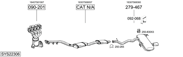 Sistema de gases de escape Bmw 3 Coupe
