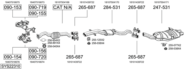 Sistema de gases de escape Bmw 3 Coupe