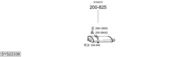 Sistema de gases de escape Vauxhall MOVANO Mk I Combi