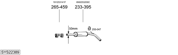 Sistema de gases de escape Vw POLO III