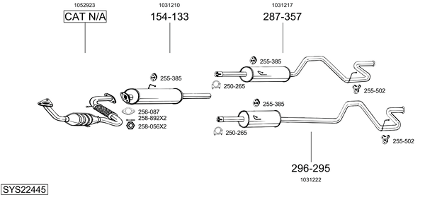 Sistema de gases de escape Ford TRANSIT TOURNEO Bus