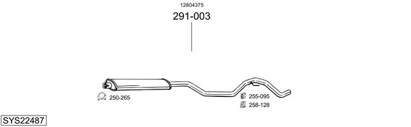Sistema de gases de escape Saab 9-3X