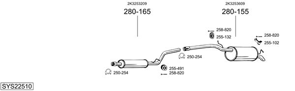 Sistema de gases de escape Vw CADDY III MPV