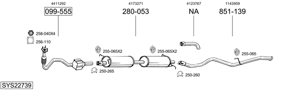 Sistema de gases de escape Ford TRANSIT Platform/Chassis
