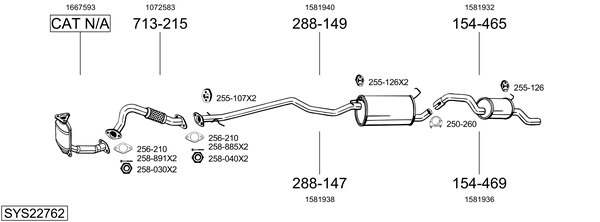 Sistema de gases de escape Ford TRANSIT CONNECT